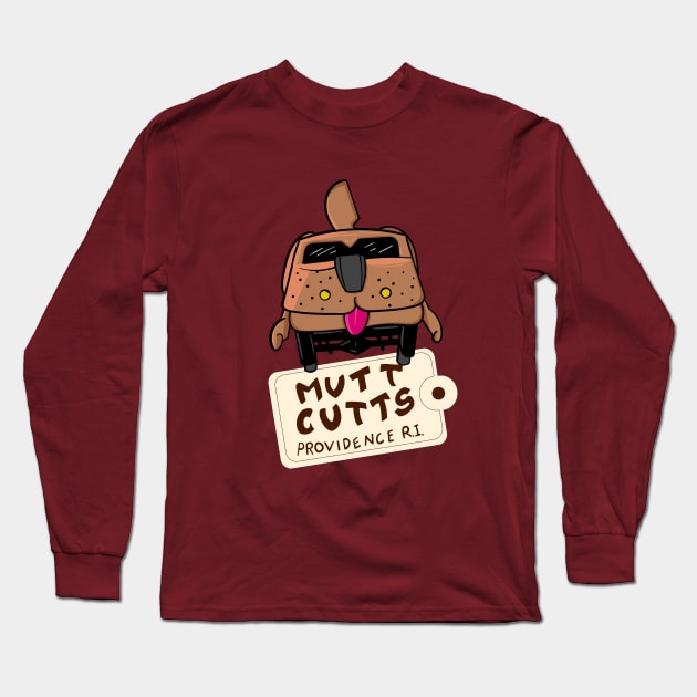 Mutt Cutts Providence Rhode Island v2 Long Sleeve T-Shirt by Meta Cortex